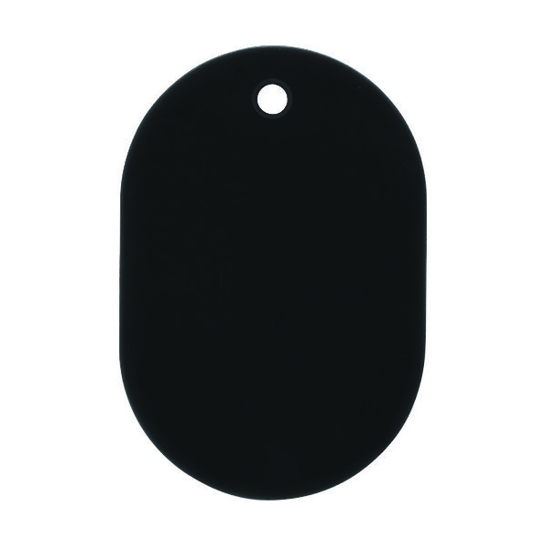 オープン工業 OP 荷札 番号札 大 無地 黒 (25枚入) BF-40-BK 1箱(25枚) 149-1690（直送品）