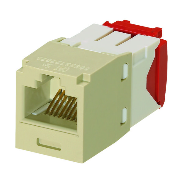 パンドウイット カテゴリ5E RJ45モジュラージャック UTP TGタイプ アイボリー CJ5E88TGGR CJ5E88TGEI 1個（直送品）