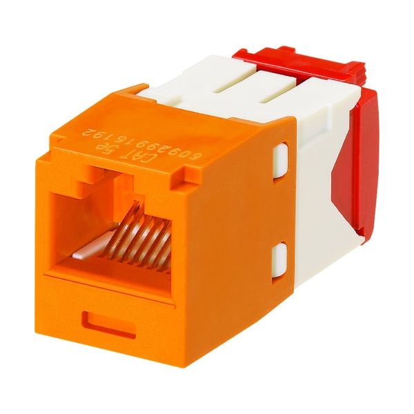 パンドウイット カテゴリ5E RJ45モジュラージャック UTP TGタイプ オレンジ CJ5E88TGOR 1個（直送品）