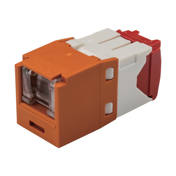 パンドウイットコーポレーション PANDUIT カテゴリ5E シャッター付モジュラージャック オレンジ CJH5E88TGOR 1個（直送品）