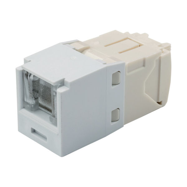パンドウイットコーポレーション PANDUIT カテゴリ6 シャッター付モジュラージャック 白 CJH688TGWH 1個 836-7311（直送品）