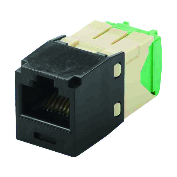 パンドウイット カテゴリ6 RJ45モジュラージャック UTP 28・30AWG TGタイプ 黒 CJT688TGBL 1個（直送品）