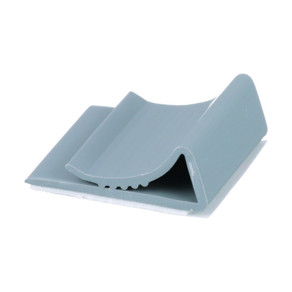 パンドウイット フラットケーブル固定具 ゴム系粘着テープ付き グレー(100個) FCC-A-C8 1袋(100個)（直送品）