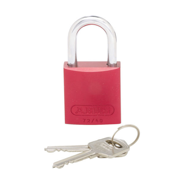 パンドウイットコーポレーション パンドウイット ロックアウト用ハイセキュリティパドロック 赤 PSL-7 1個 825-7336（直送品）