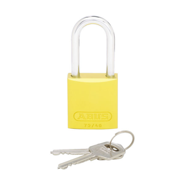 パンドウイットコーポレーション パンドウイット ロックアウト用ハイセキュリティパドロック 黄 PSL-7YL-LS 1個 825-7456（直送品）