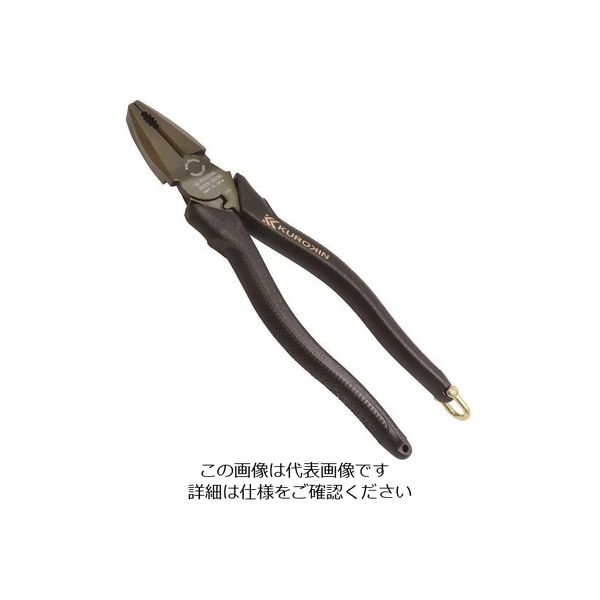 フジ矢 偏芯パワーペンチ(黒金) 200mm 3000N-200BG 1丁 122-2974（直送品）