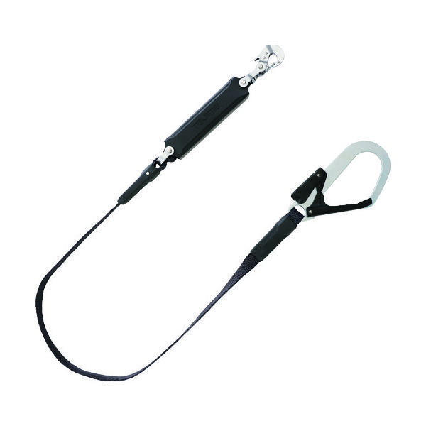 TJMデザイン タジマ ハーネス用ランヤード平ロープ シングル L1 A1FR150-L1BK 1本(1個) 168-0032（直送品）