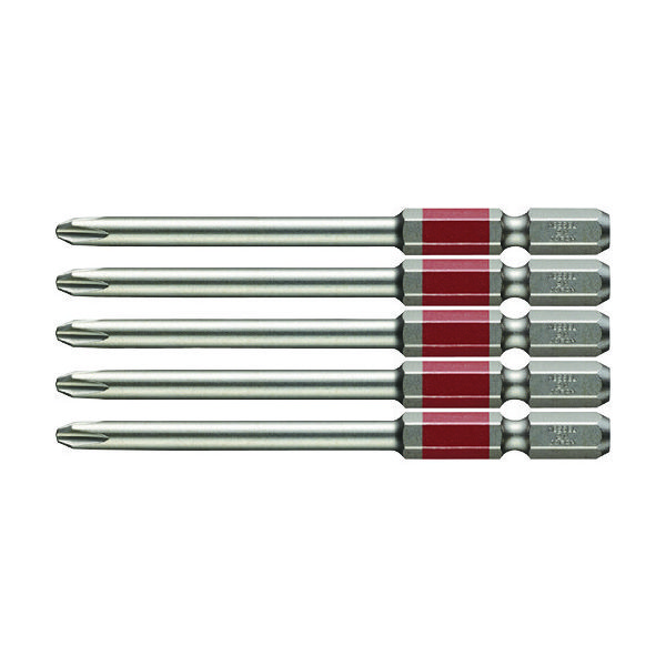 ベッセル 剛彩ビット 5本組 (片頭) アソート+2×82mm GS5P2082D 1パック(5本) 143-8907（直送品）