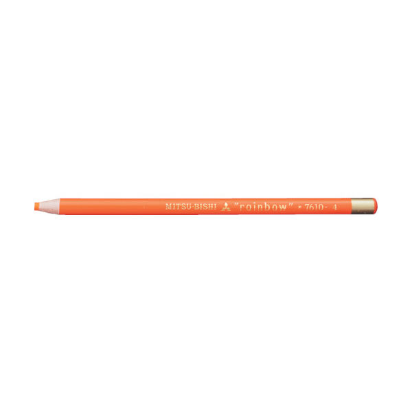 三菱鉛筆 uni 水性ダーマトグラフ 橙 (12本入) K7610.4 1箱(12本) 857-5214（直送品）