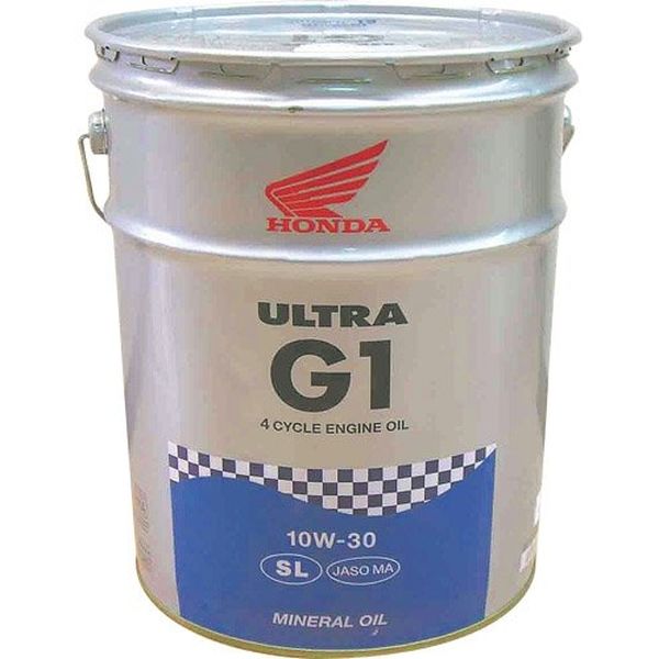 ホンダ（HONDA） 純正オイル ULTRA G1 ウルトラ G1 10W-30 SL 鉱物油 20L（直送品）