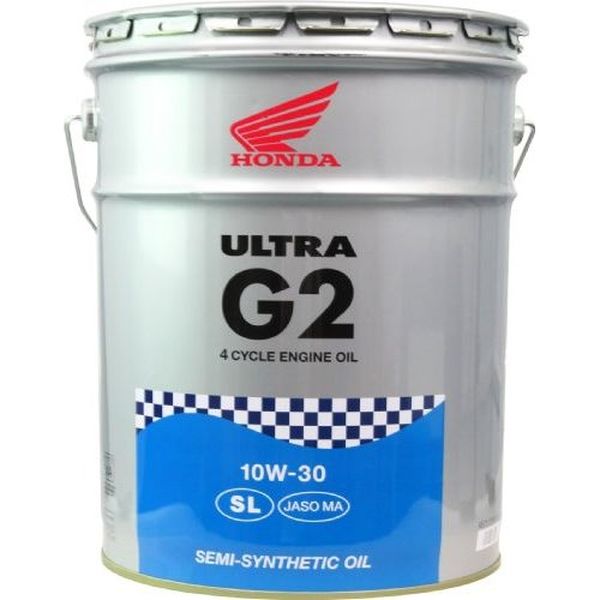 ホンダ（HONDA） 純正オイル ULTRA G2 ウルトラ G2 10W-30 SL 部分化学合成油 20L（直送品） アスクル