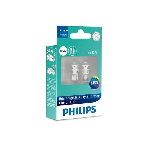 PHILIPS LED T10 50L 6000K ルームランプ用 11961ULWX2（直送品）