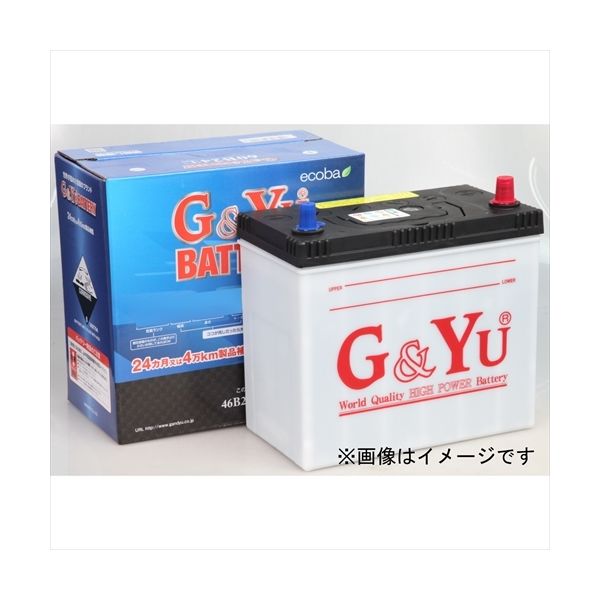 Gu0026Yu BATTERY Gu0026Yuバッテリー ecobaシリーズ インプレッサ E-GF8 EJ20G 新車搭載:75D23L(標準搭載) 品番:ecb -80D23L×1