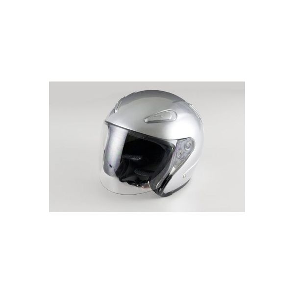 バイクパーツセンター エアロフォルムジェットヘルメット A221 シルバー サイズL 59～60未満 722101（直送品）