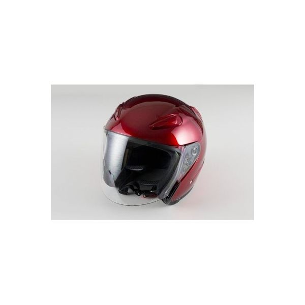 バイクパーツセンター エアロフォルムジェットヘルメット A221 赤 サイズL 59～60未満 722103（直送品）
