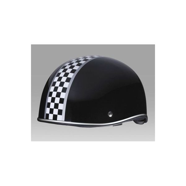 ユニカー工業 ダックテールスタイルヘルメット チェッカー柄（ブラック）［58～60cm］ BH-08K（直送品）