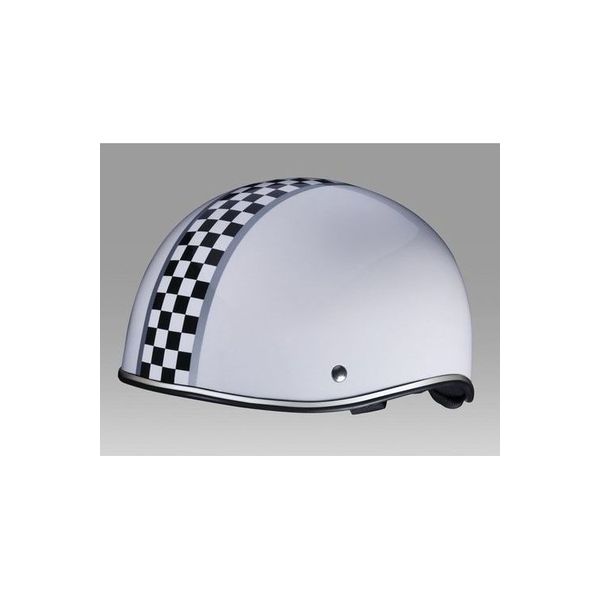 ユニカー工業 ダックテールスタイルヘルメット チェッカー柄（ホワイト）［58～60cm］ BH-08W（直送品）