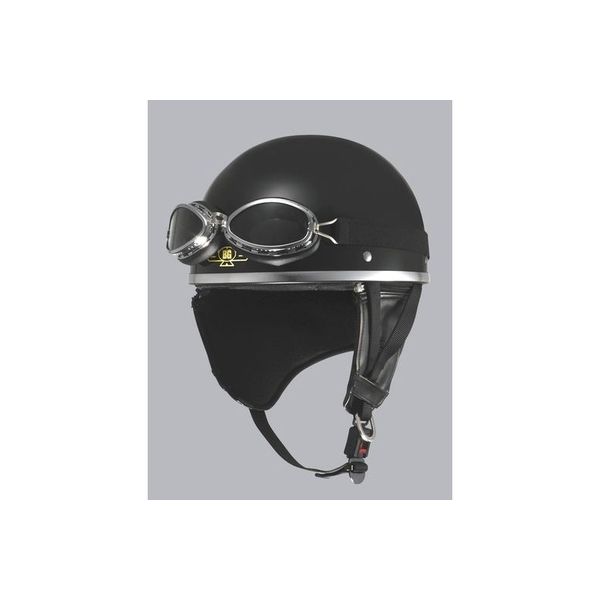 ユニカー工業 ビンテージヘルメット ブラック フリーサイズ BH-18K（直送品）