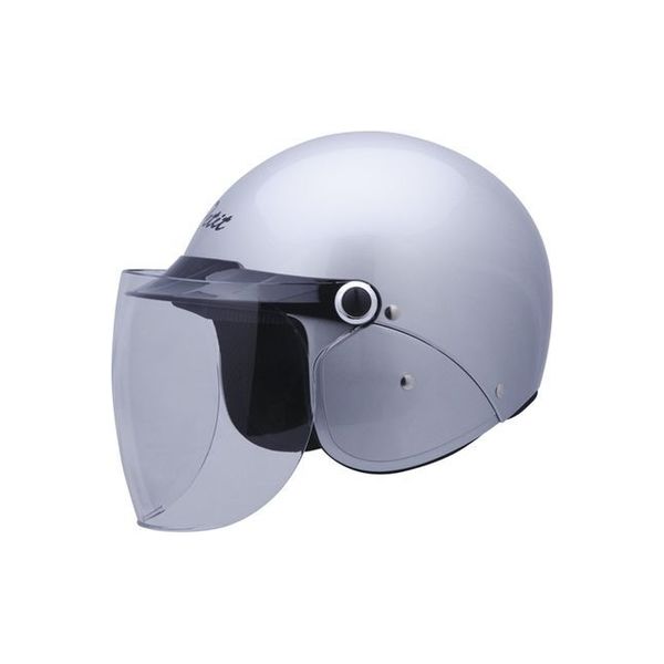 ユニカー工業 セミジェットヘルメット Ver.F （シルバー）［58～60cm］ BH-25S（直送品）
