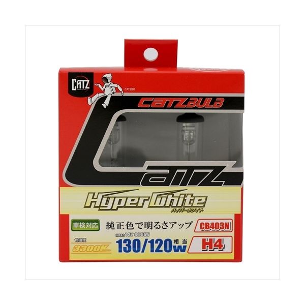 FET CATZ ヘッドライト・フォグ用 ハイパーホワイト CB403N（直送品）