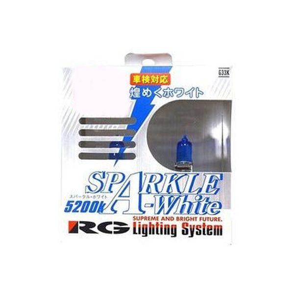 レーシングギア スーパーハロゲンバルブ SPARKLE-White スパークルホワイト H11 12V55W 5200K 車検対応品 G11K（直送品）