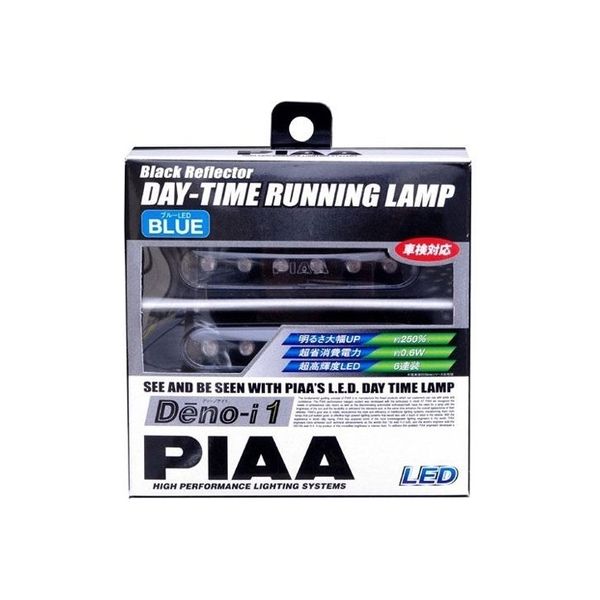 ピア（PIAA） LEDデイタイムランプ 【Deno-i 1】 ブルー6連 12V L-221B 1セット（2個入）（直送品）