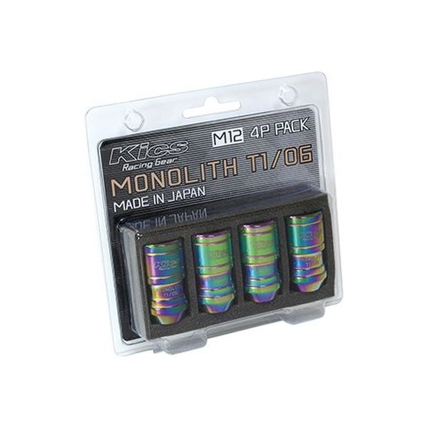 協永産業（KYO-EI） 貫通ナット Kics MONOLITH T1/06 M12XP1.25 Neochro 4pcs ネオクロ MN03N-4P（直送品）