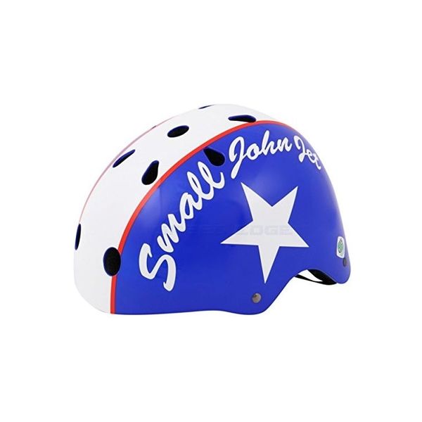 石野商会（FS-JAPAN） スタイリッシュサイクルヘルメット ホワイト&ブルー Mサイズ（50～56cm） WK-01（直送品）