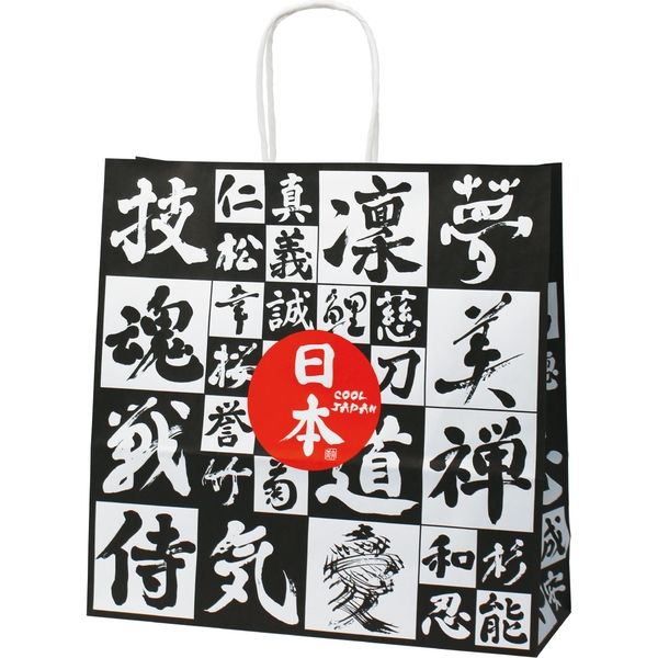 ササガワ 手提げ紙袋 日本 340317 32-71002 1ケース：200枚（50枚ポリ入×4包）（直送品）
