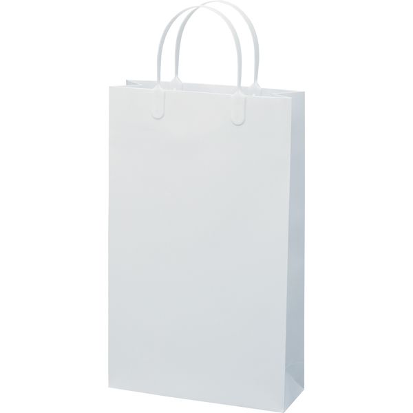 ササガワ 手提げ紙袋 グロス ホワイト A-4 383651 32-71037 1ケース：50枚（10枚ポリ入×5包）（直送品）