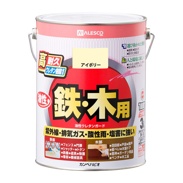 油性ウレタンガード アイボリー 3L #00037640071030 カンペハピオ（直送品）