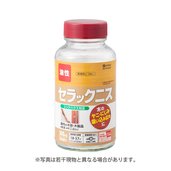 セラックニスA 黄褐色とうめい 300ML #00327643762300 カンペハピオ（直送品）