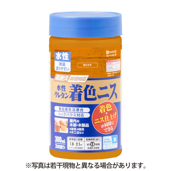 カンペハピオ 水性ウレタン着色ニス 新けやき 300ML #00707653622300 1個