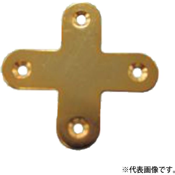 清水 十字金具 ステン 45 ゴールド 1セット（10個入）（直送品）