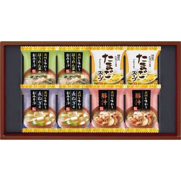 千寿堂 フリーズドライ おみそ汁＆たまごスープ HDN-20 ギフト包装（直送品）