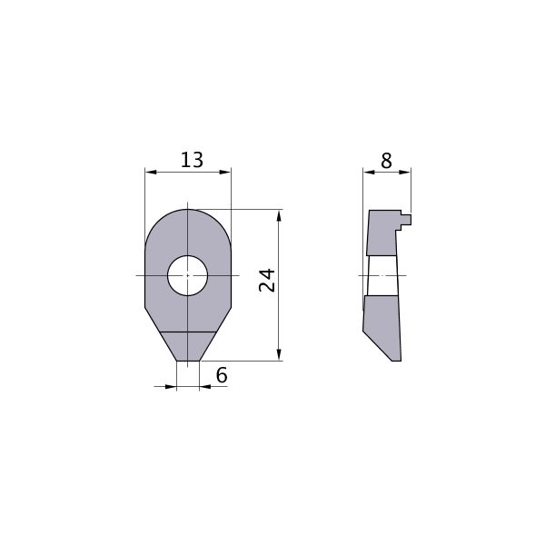 三菱マテリアル クランプ駒 CA162 1個（直送品）