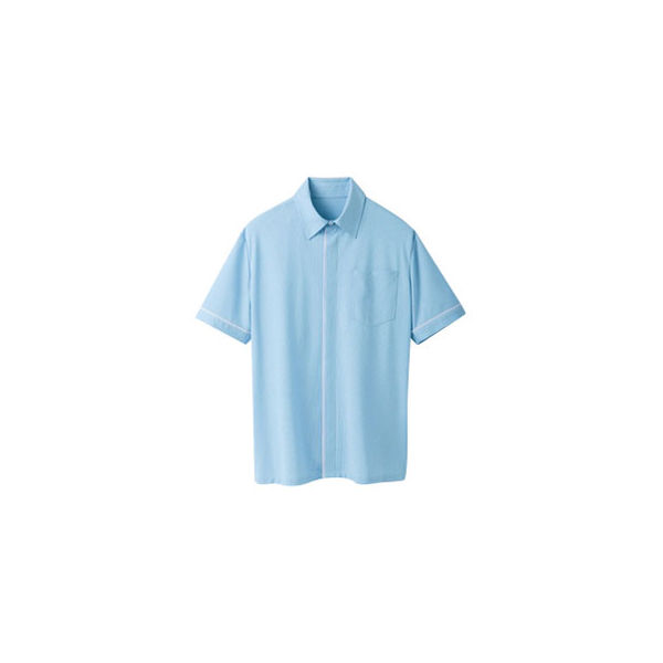 セロリー 半袖ニットシャツ（ユニセックス） サックス LL 63342（直送品）
