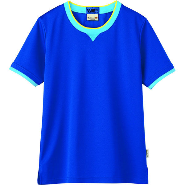 セロリー ノーカラーポロシャツ（ユニセックス） ブルー S 65612（直送品）