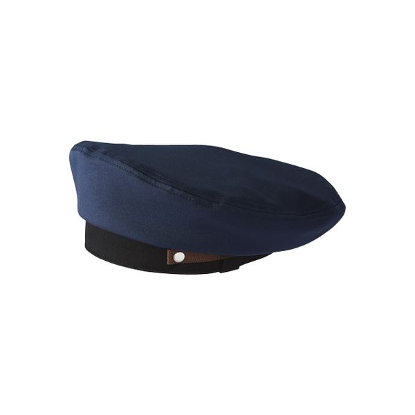 セロリー ベレー帽（ブラウンテープ付）ユニセックス ネイビー F 69711（直送品）