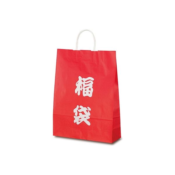 ベルベ 自動紐手提袋 T-8 福袋（文字） 1894 200枚（50×4）（直送品）