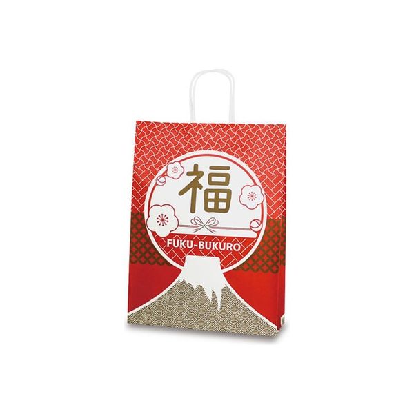 ベルベ 自動紐手提袋 T-8 Mt.福 1806 200枚（50×4）（直送品）