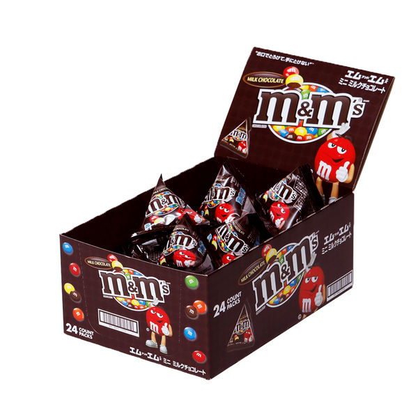 M&M'Sミニ ミルクチョコレート 1箱（24袋入） マースジャパン - アスクル