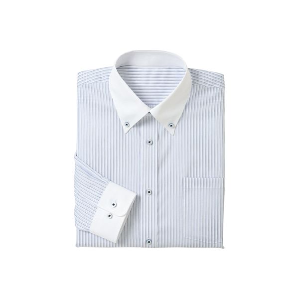 チクマ CLERIC SHIRT 長袖シャツ（ボタンダウン） SF3810-1-4LB（直送品）