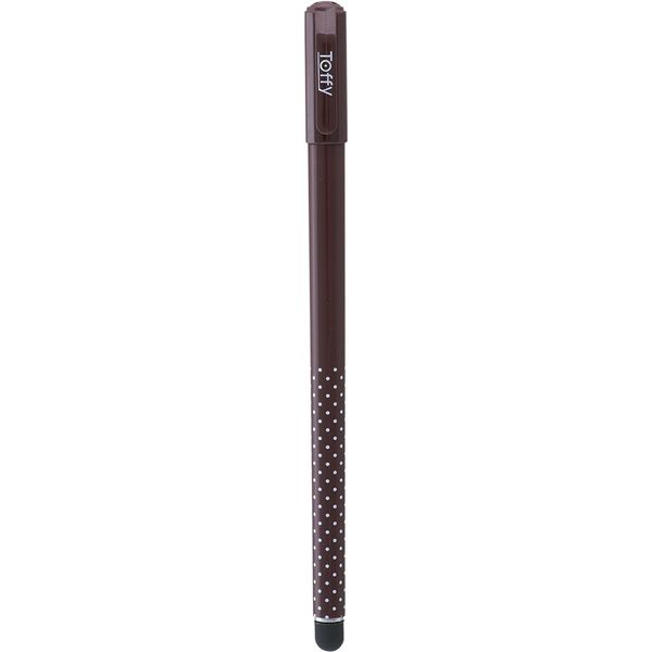 キングジム Toffy タッチペン＆ボールペン 0.5mm 茶 9245TFチヤ 1セット（3本）（直送品）