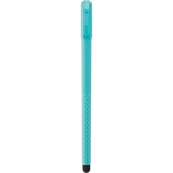 キングジム Toffy タッチペン＆ボールペン 0.5mm 水色 9245TFミス 1セット（3本）（直送品）