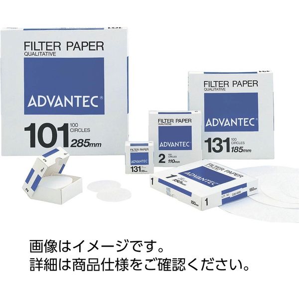 正規取扱店 ADVANTEC ADVANTEC 1箱(100枚) 定性濾紙 100枚入 No.1 100