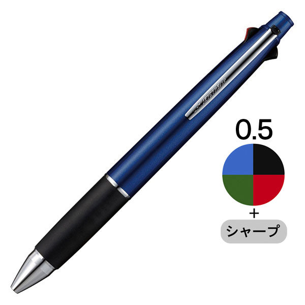 まとめ) 三菱鉛筆 多機能ペン ジェットストリーム4＆1 0.5mm (軸色