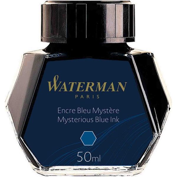 ウォーターマン ボトルインク ミステリアス ブルー（ブルーブラック） S0110790（直送品）