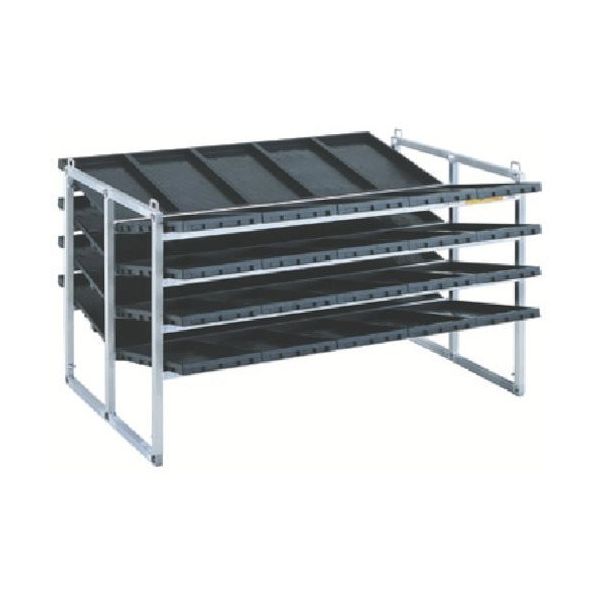 昭和ブリッジ販売 昭和 NC型アルミ苗箱収納棚 NC-40K-20 1台 125-2294（直送品）