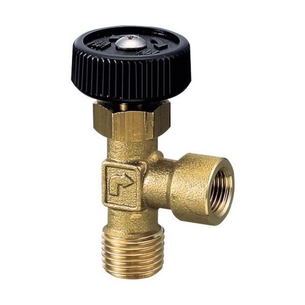 オンダ製作所 アングルミニチュアバルブ R1/4×Rc1/8 黄銅ハンドル OMV-630-3 1個 267-0427（直送品）